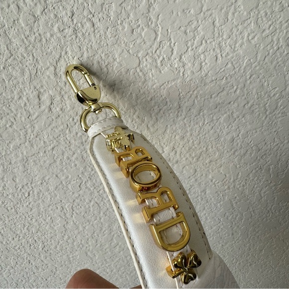 *READ PU | White Gold Quilted Small Lady Bag Crossbody Satchel S7 - Picture 16 of 16